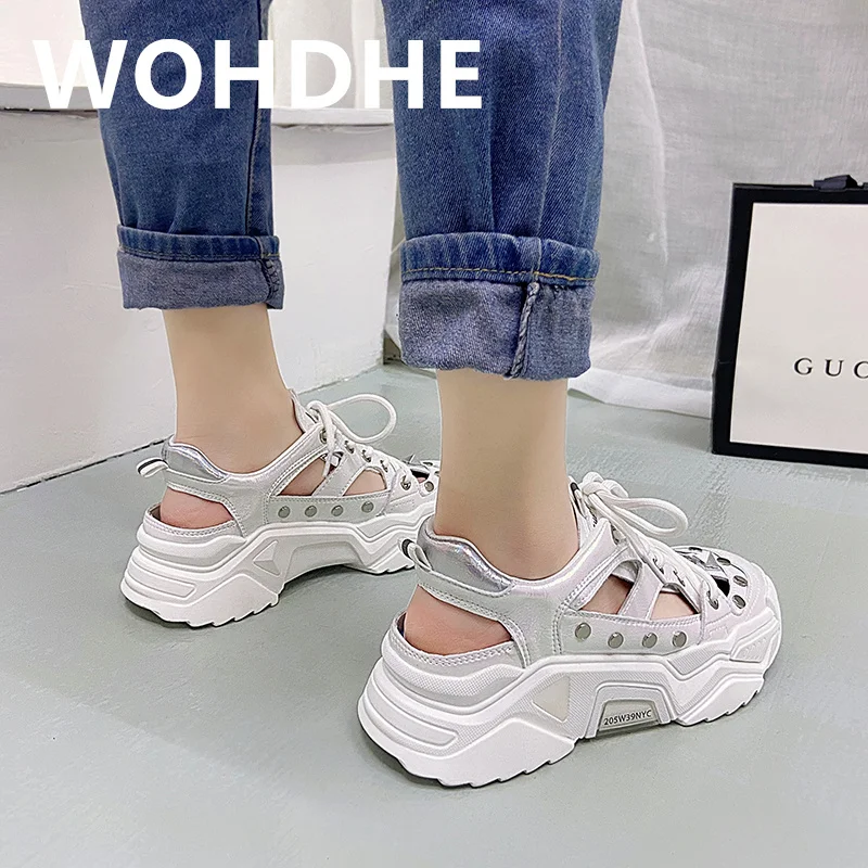 WOHDHE Flat Sandals for Women's Daily Leisure Flat Heel Strap Roman Sandals Flip Flops Breathable Metal Decoration and Lace-up
WOHDHE Flat Sandals for Women's Daily Leisure Flat Heel Strap Roman Sandals Flip Flops Breathable Metal Decoration and Lace-up