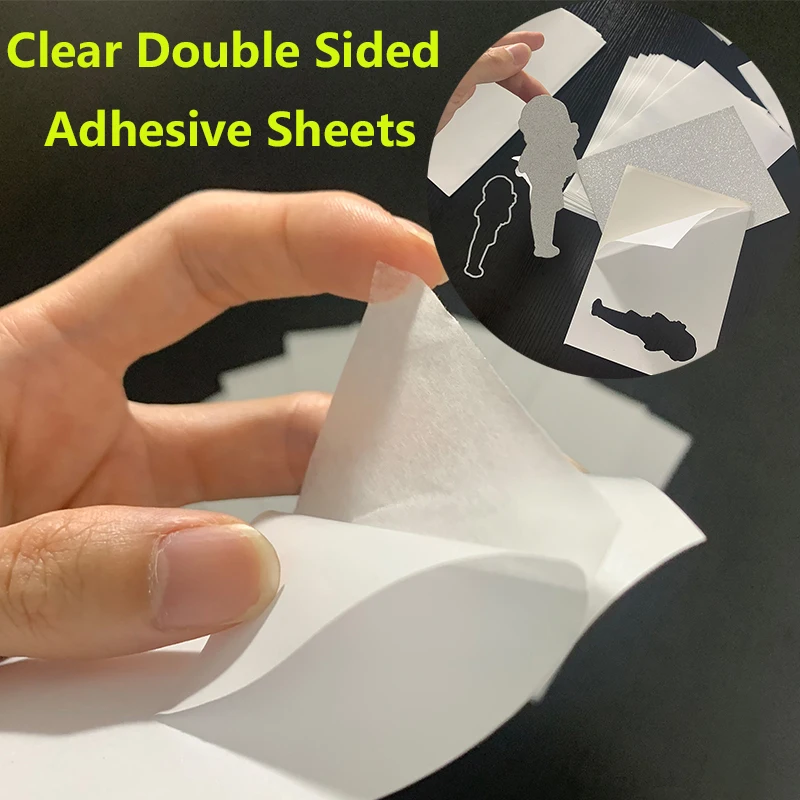 Multi-purpose Clear Double Sided Adhesive Glue Sticker Sheets for DIY Scrapbooking Paper Cards Making Handmade Crafts Supplies
Multi-purpose Clear Double Sided Adhesive Glue Sticker Sheets for DIY Scrapbooking Paper Cards Making Handmade Crafts Supplies