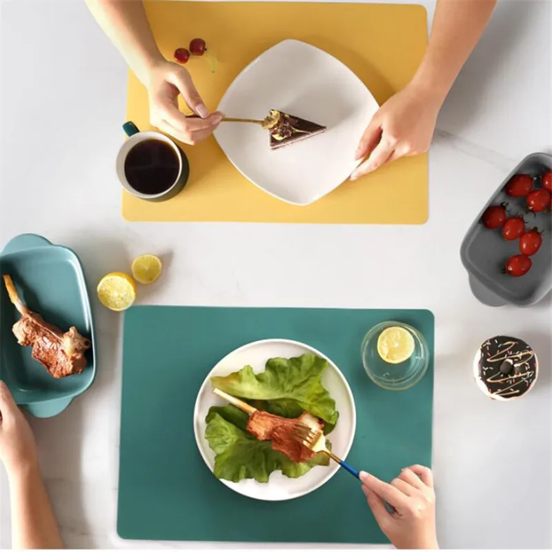 Silicone Waterproof Placemat Pvc Tableware Cutlery Insulation Mat Non-Slip Washable And Durable Kitchen Table Decoration
Silicone Waterproof Placemat Pvc Tableware Cutlery Insulation Mat Non-Slip Washable And Durable Kitchen Table Decoration