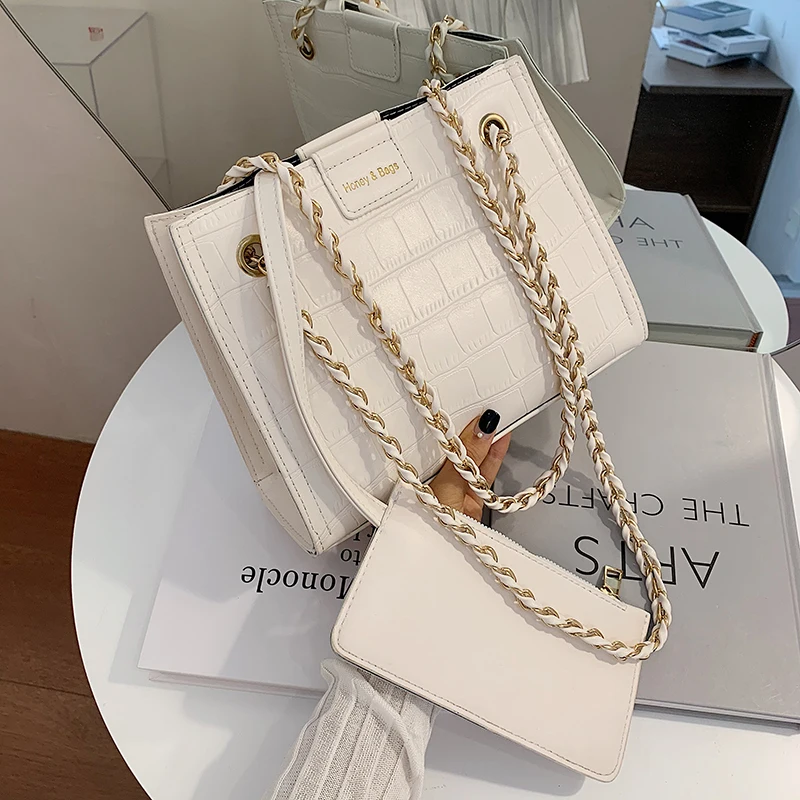 Stone Pattern Large Capacity Handbag Women 2021 New Fashion High Quality Leather Shoulder Messenger Bags Small Solid Color Purse
Stone Pattern Large Capacity Handbag Women 2021 New Fashion High Quality Leather Shoulder Messenger Bags Small Solid Color Purse