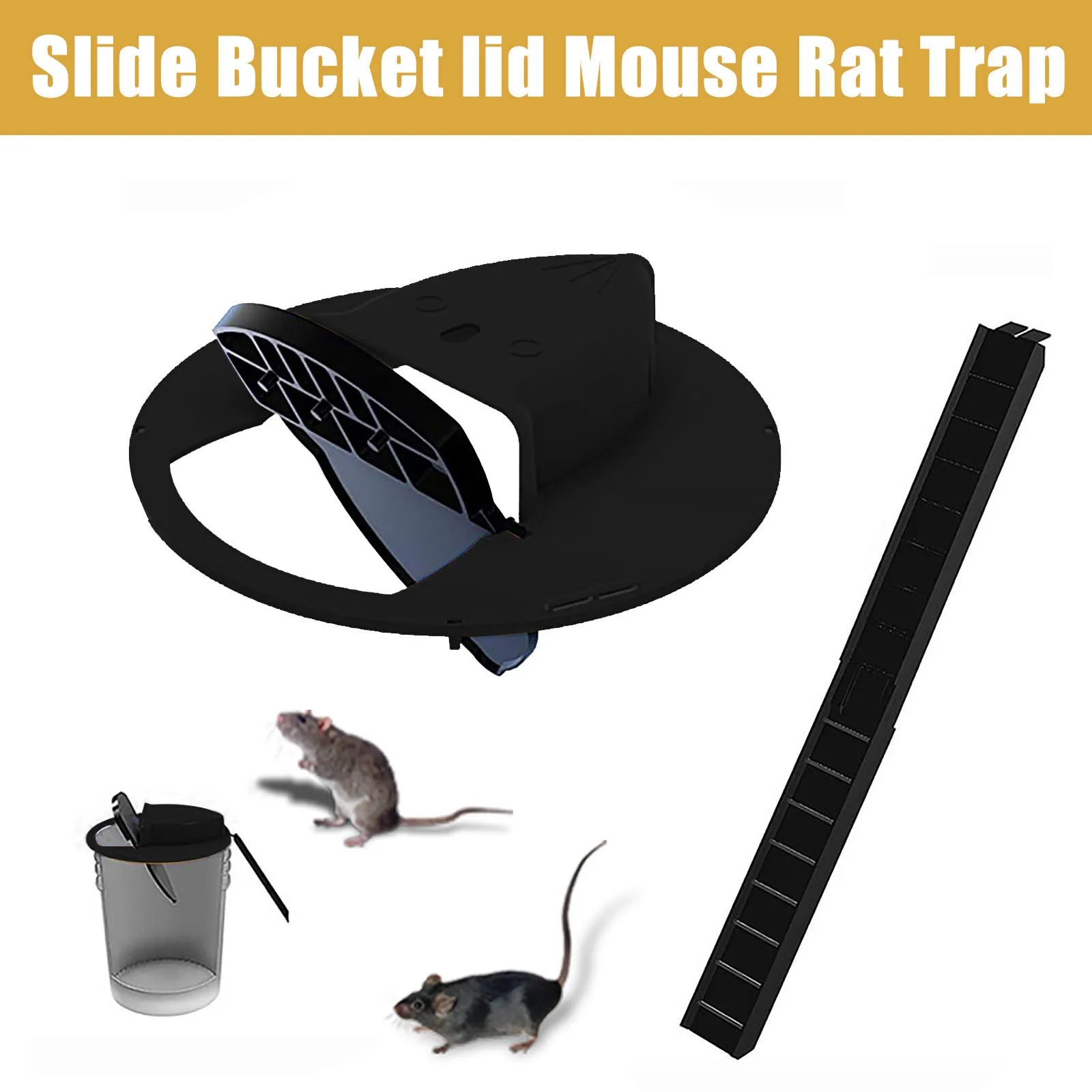 Creative Smart Mouse Trap Flip N Slide Bucket Lid Mouse Rat Mouse Trap Humane Or Lethal Trap Door Style Reusable Multi Catch
Creative Smart Mouse Trap Flip N Slide Bucket Lid Mouse Rat Mouse Trap Humane Or Lethal Trap Door Style Reusable Multi Catch