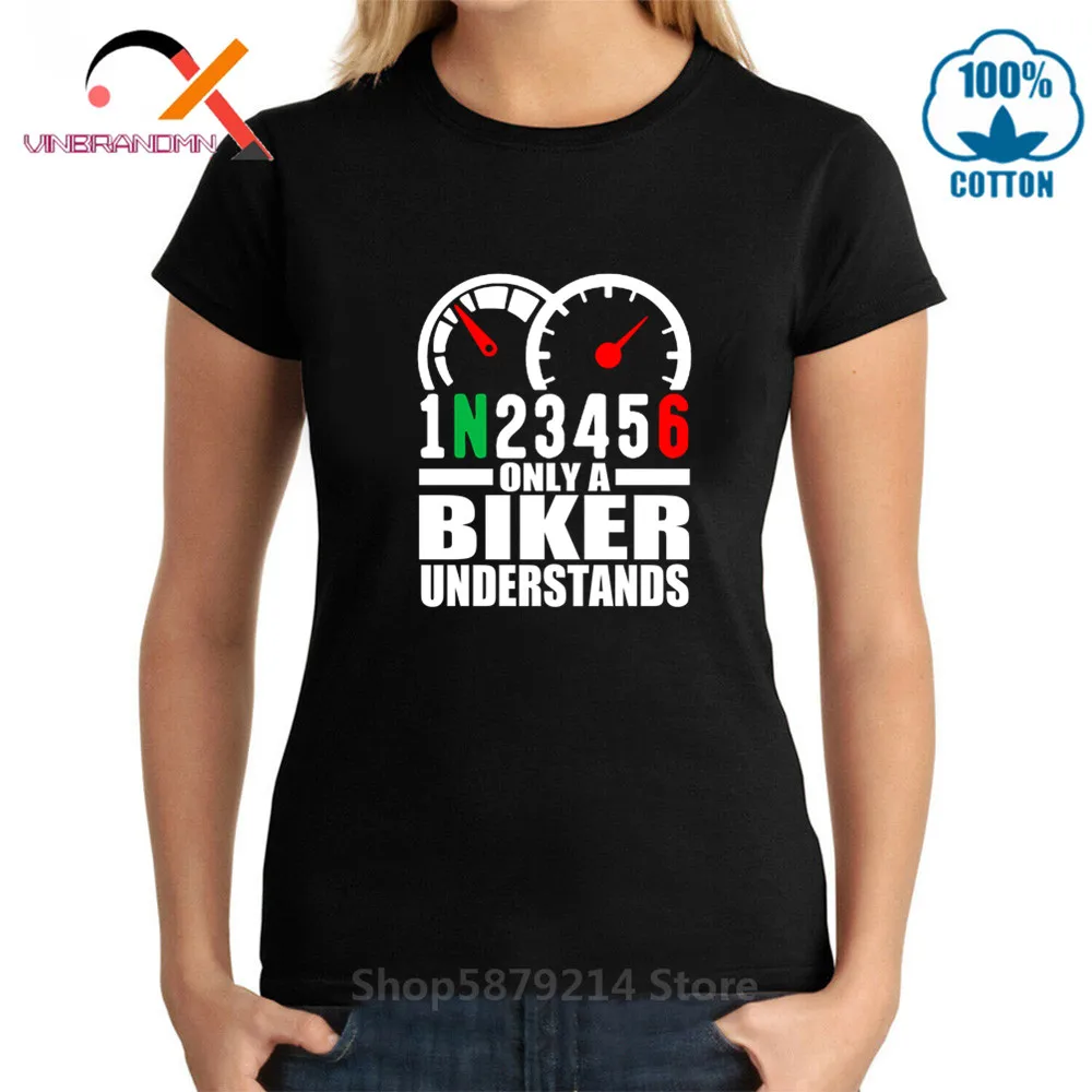 Фото 1N23456 мотоцикла футболки женские только байкера понимает футболка мотокросса