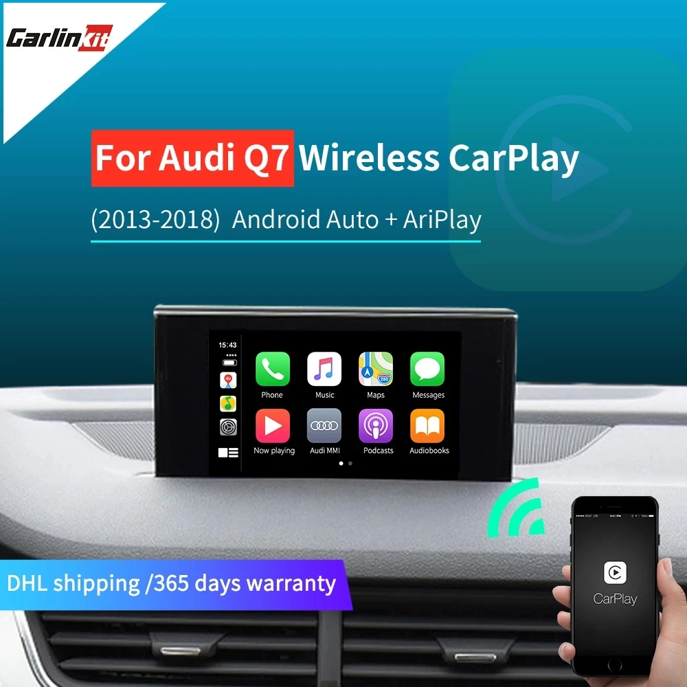 Беспроводной ключ Apple CarPlay для Audi A1A3 A4 A5 A6 A7 A8 Q2 Q3 Q5 Q7 MMI 2014 2019 воспроизведение