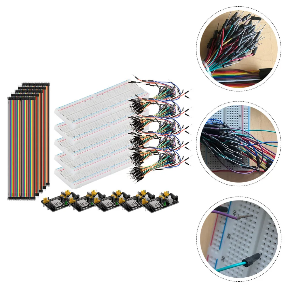 MB102 830 Breadboard Set Power Supply Module Breadboard Jumper Wire 40Pin Line
MB102 830 Breadboard Set Power Supply Module Breadboard Jumper Wire 40Pin Line