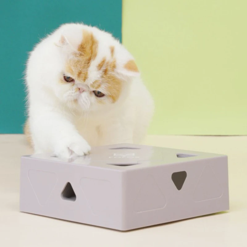 Electric Cat Toy Sqaure Magic Box Smart Teasing Cat Stick Crazy Game Interactive Cats Feather Toys Cat Catching Mouse
Electric Cat Toy Sqaure Magic Box Smart Teasing Cat Stick Crazy Game Interactive Cats Feather Toys Cat Catching Mouse