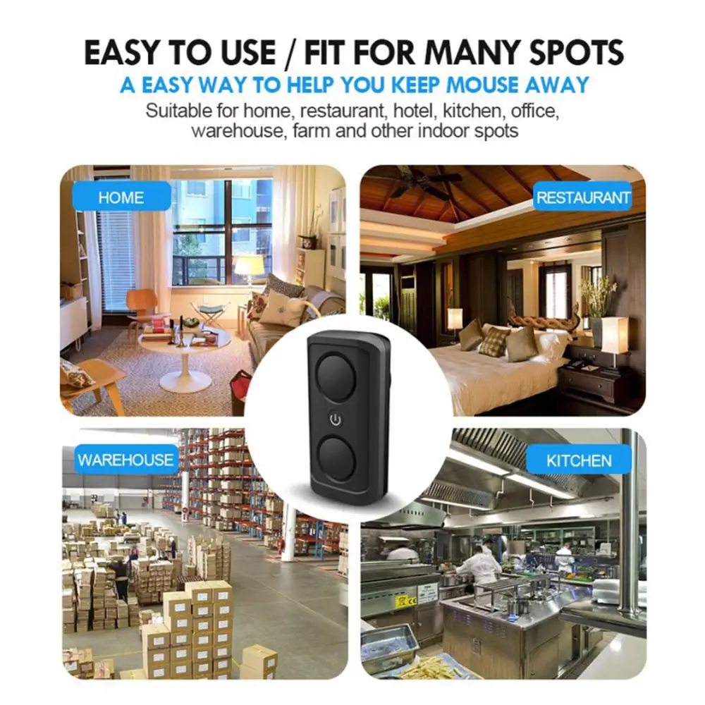 New Pest Reject Ultrasonic Mouse Cockroach Repeller Device Insect Eats Spiders Mosquito Killer Pest Control Household Pest
New Pest Reject Ultrasonic Mouse Cockroach Repeller Device Insect Eats Spiders Mosquito Killer Pest Control Household Pest