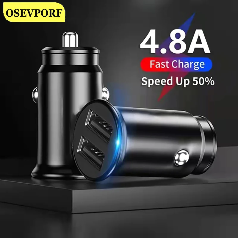 Mini Car Charger 2 Ports Quick Charge for Mobile Phone Dual USB Fast Charging Adapters for iPhone 12 Samsung S20 Xiaomi Oneplus
Mini Car Charger 2 Ports Quick Charge for Mobile Phone Dual USB Fast Charging Adapters for iPhone 12 Samsung S20 Xiaomi Oneplus