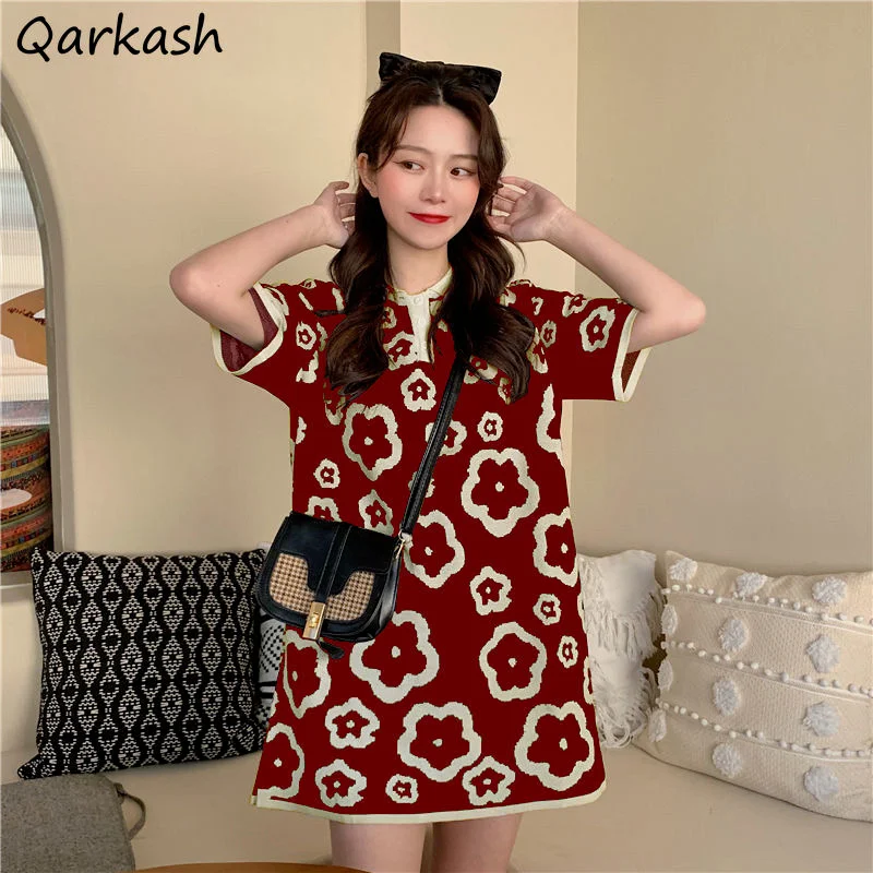 Mini Short Sleeve Dress Women All-match Vintage Leisure Fashion Chic Loose Straight Elegant Patchwork Summer Korean Style Simple
Mini Short Sleeve Dress Women All-match Vintage Leisure Fashion Chic Loose Straight Elegant Patchwork Summer Korean Style Simple