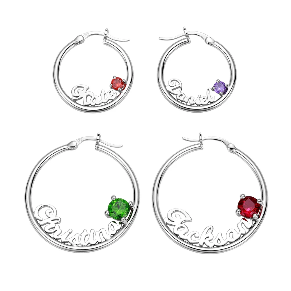 Uonney Wholesale Customized Fashion Name Earrings With Birthstone Personalized Trendy Women Name Birthstone Hoop Earrings
Uonney Wholesale Customized Fashion Name Earrings With Birthstone Personalized Trendy Women Name Birthstone Hoop Earrings