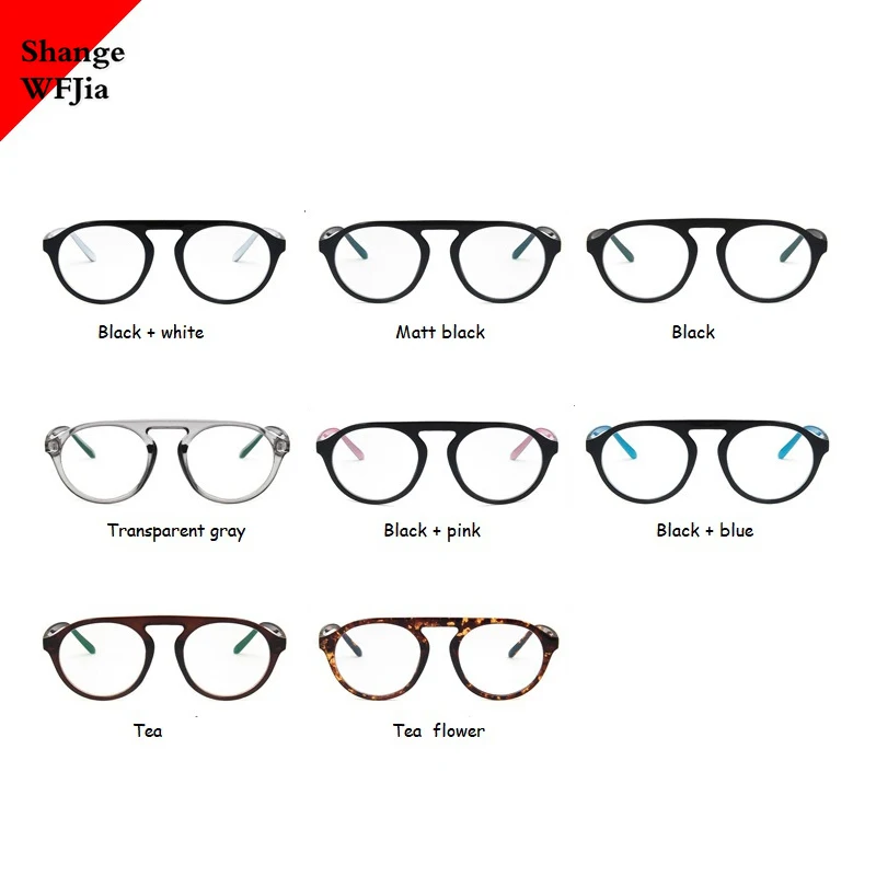 Flat top Round Men Glasses Frame Women Eyeglasses Vintage Square Clear Lens Optical Spectacle | Аксессуары для одежды