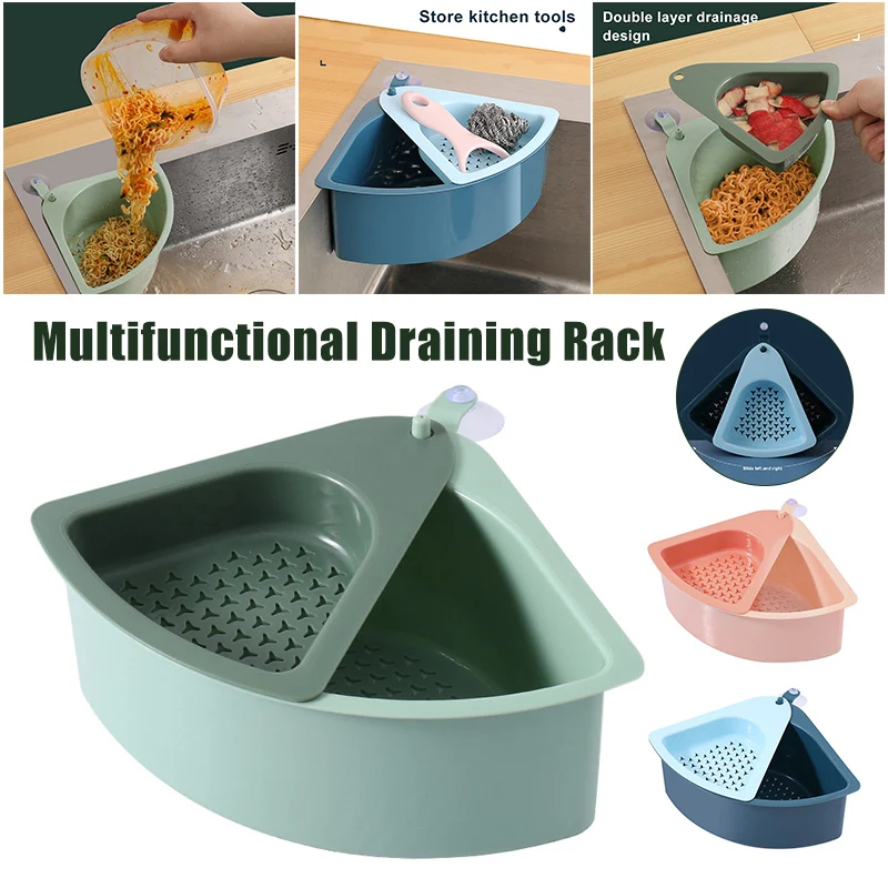 Newest Multifunctional Draining Rack Suction Cup Sink Corner Sponge Storage Shelf for Kitchen
Newest Multifunctional Draining Rack Suction Cup Sink Corner Sponge Storage Shelf for Kitchen