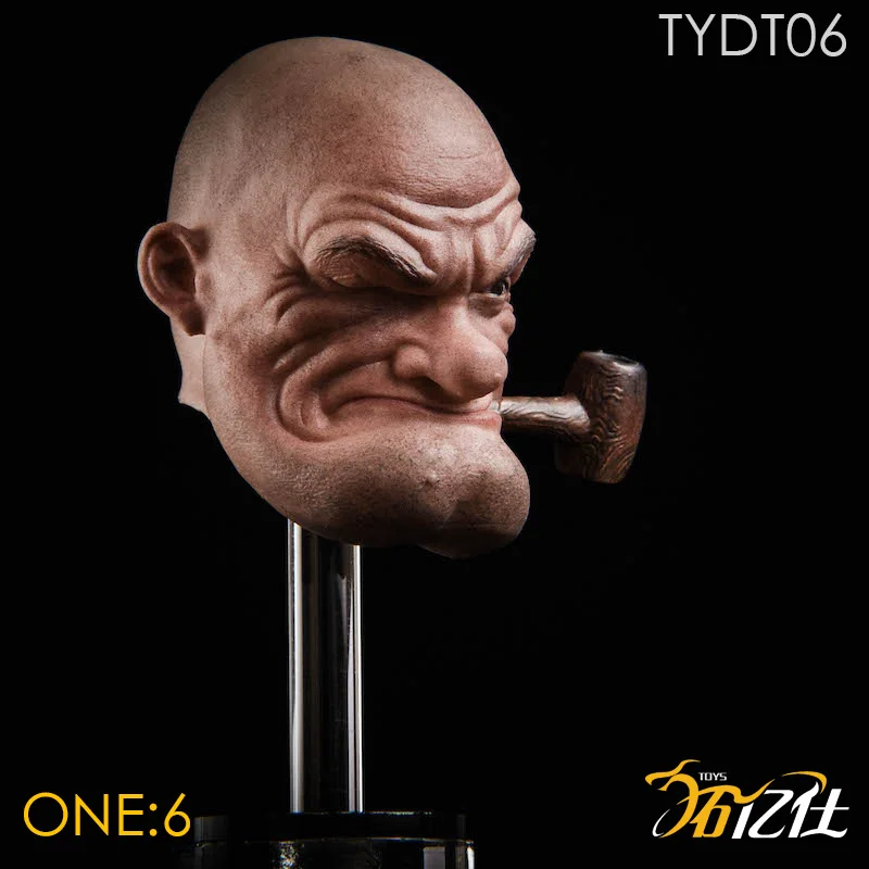In Stock TYDT06 1/6 Scale Ninja Master Popeye Sailor Male Head Sculpt Carving for 12 Inches Muscle Man Body Figure
In Stock TYDT06 1/6 Scale Ninja Master Popeye Sailor Male Head Sculpt Carving for 12 Inches Muscle Man Body Figure