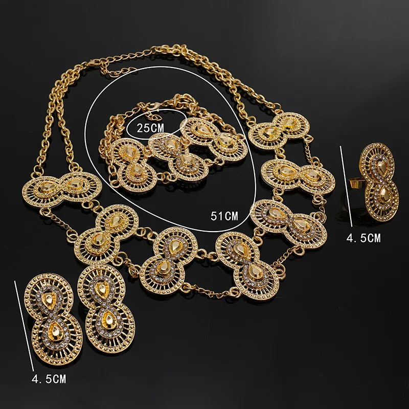 Fani Fashion Dubai Gold Colorful Jewelry Set Brand nigerian woman Wedding Necklace Ring Bracelet Earrings jewelry Set Wholesale
Fani Fashion Dubai Gold Colorful Jewelry Set Brand nigerian woman Wedding Necklace Ring Bracelet Earrings jewelry Set Wholesale