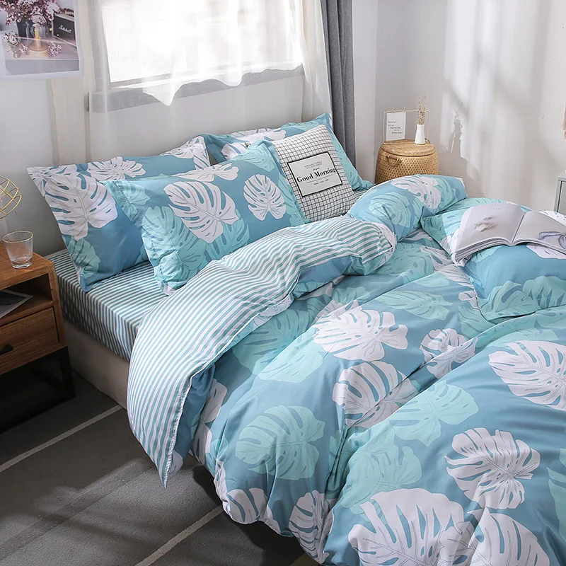 Bedding Set 3/4Pcs/Set 40Style Bed Sheet Pillowcase & Duvet Cover Sets Stripe Aloe Cotton Bed Set Home Bed Textile Products
Bedding Set 3/4Pcs/Set 40Style Bed Sheet Pillowcase & Duvet Cover Sets Stripe Aloe Cotton Bed Set Home Bed Textile Products