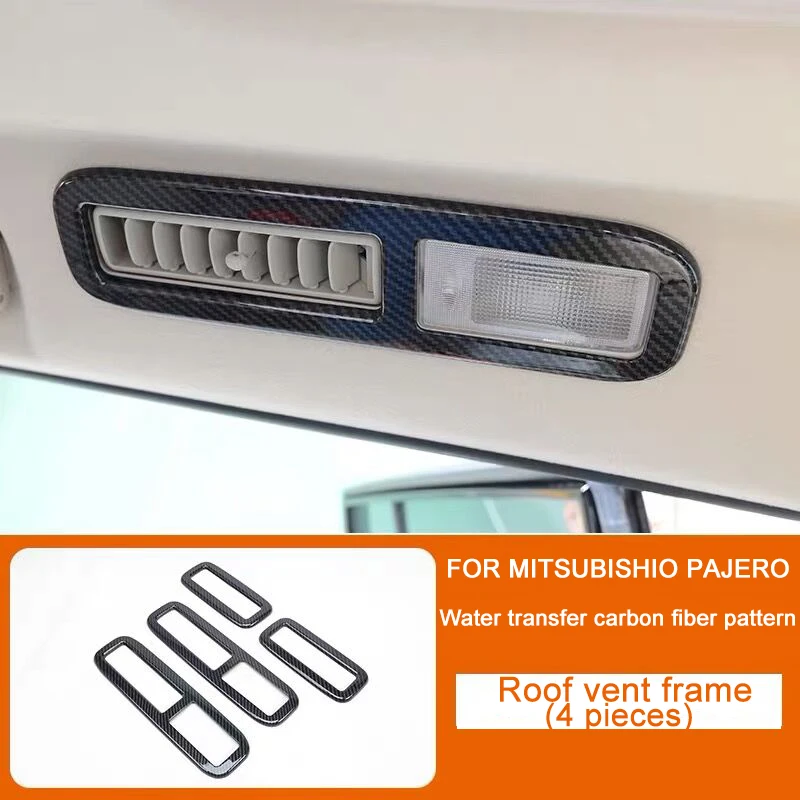 Car Interior Decoration Carbon Fiber Pattern Interior 4 Pcs Roof Vent Frame Car Accessories Fit For Mitsubishi Pajero V97V93
Car Interior Decoration Carbon Fiber Pattern Interior 4 Pcs Roof Vent Frame Car Accessories Fit For Mitsubishi Pajero V97V93
