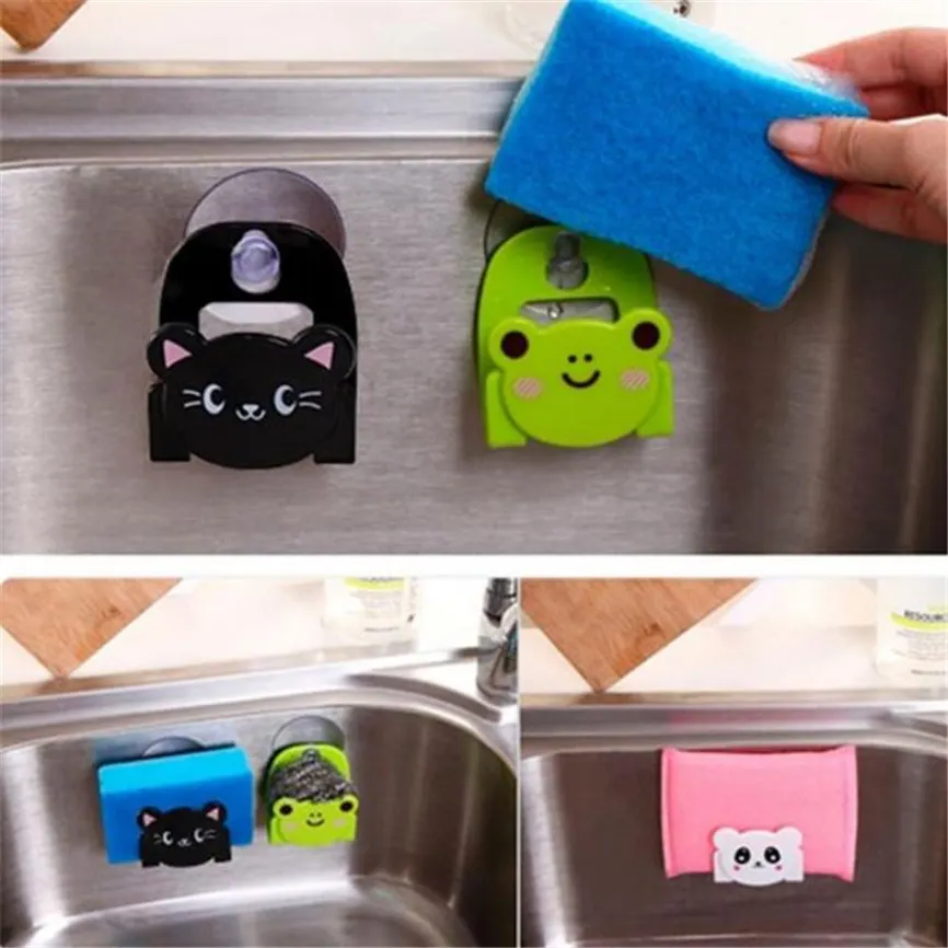Cartoon Dish Cloth Sponge Holder With Suction Cup Kitchen Multifunctional Storage Organizer Rack Dinning Kitchen Rack Organizer
Cartoon Dish Cloth Sponge Holder With Suction Cup Kitchen Multifunctional Storage Organizer Rack Dinning Kitchen Rack Organizer
