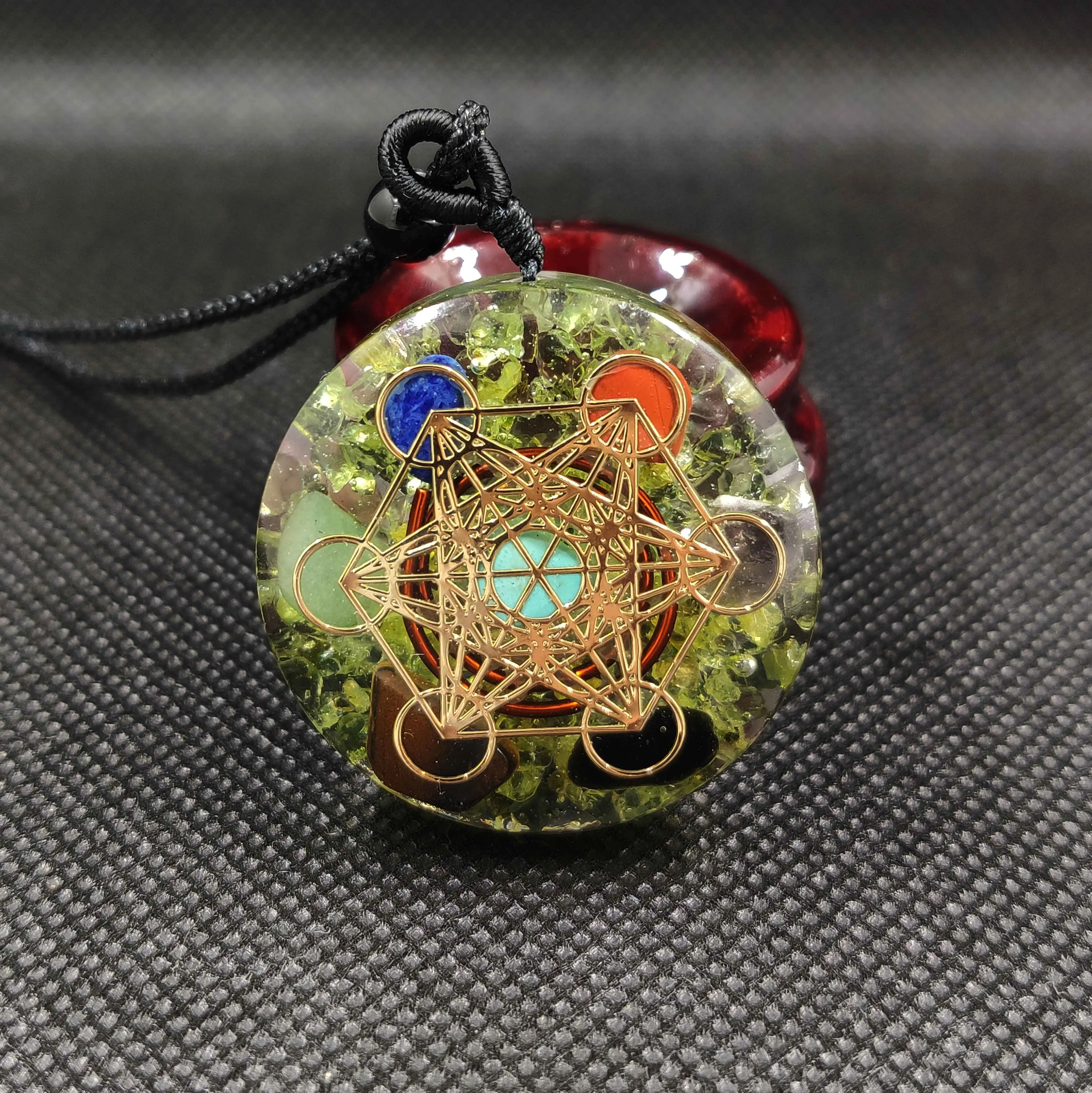 Orgone Pendant Rainbow Crystal Stones Chakra Reiki Healing Energy Generator EMF Radiation Protection Orgonite Necklace
Orgone Pendant Rainbow Crystal Stones Chakra Reiki Healing Energy Generator EMF Radiation Protection Orgonite Necklace