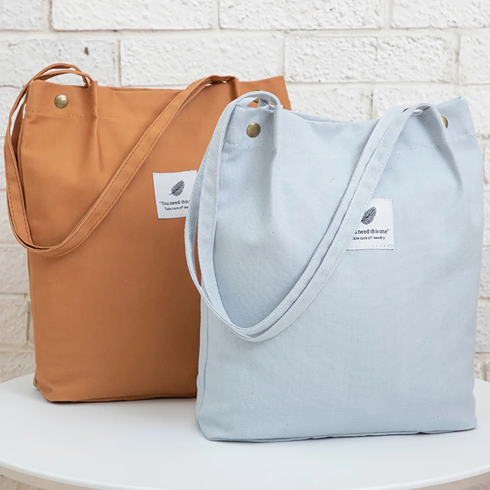 Women's Canvas Solid Corduroy Shoulder Bags Reusable Shopping Bag Tote Package Crossbody Bags Purses Foldable Casual Handbag
Women's Canvas Solid Corduroy Shoulder Bags Reusable Shopping Bag Tote Package Crossbody Bags Purses Foldable Casual Handbag