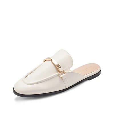 2021 spring new Muller shoes high-end design flat-bottomed metal decoration Baotou ladies sandals and slippers
2021 spring new Muller shoes high-end design flat-bottomed metal decoration Baotou ladies sandals and slippers