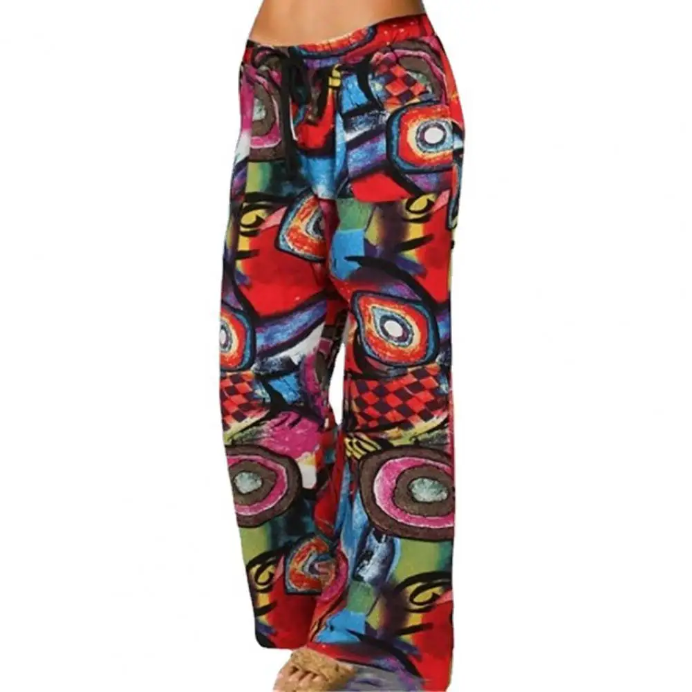 Ladies Wide Leg Printing Women Retro Pants Bottoms Elastic High Waist Drawstring Casual Long Trousers Fashion Loose Streetwear
Ladies Wide Leg Printing Women Retro Pants Bottoms Elastic High Waist Drawstring Casual Long Trousers Fashion Loose Streetwear