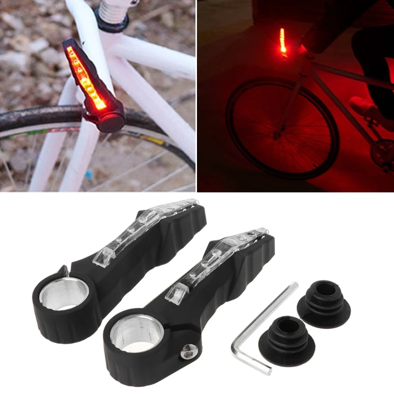 1 Pair Of Bicycle Handlebar Led Turn Flash Lights Bike LED Handlebar Light Warning Safety Grip Grip Bike Accessories
1 Pair Of Bicycle Handlebar Led Turn Flash Lights Bike LED Handlebar Light Warning Safety Grip Grip Bike Accessories