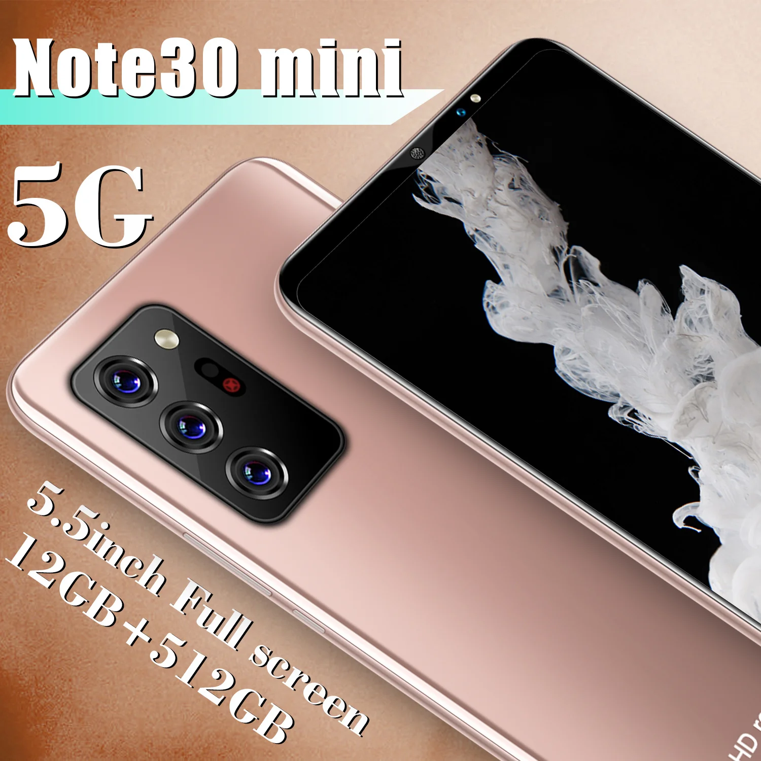 5.5inch Note30 mini 12 GB 512 GB Cell Phones Unlocked 24MP+48MP 4800mAh MTK6889 5G Global Version Smartphone Android 10 Core
5.5inch Note30 mini 12 GB 512 GB Cell Phones Unlocked 24MP+48MP 4800mAh MTK6889 5G Global Version Smartphone Android 10 Core