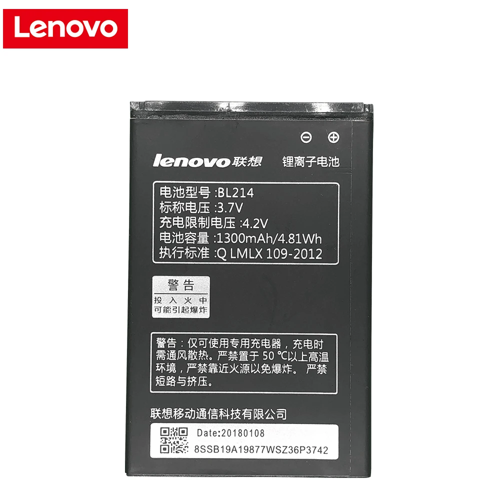 Original Lenovo BL214 Phone Battery For Lenovo A300T A269I A208t A218t A269 A305E A316 A360E A316I 1300mAh Li-ion Batteries
Original Lenovo BL214 Phone Battery For Lenovo A300T A269I A208t A218t A269 A305E A316 A360E A316I 1300mAh Li-ion Batteries
