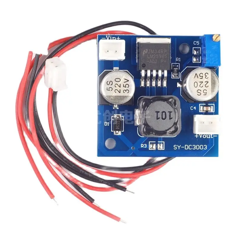 DC-DC adjustable voltage regulator/buck module/switching power supply (blue board) with wire
DC-DC adjustable voltage regulator/buck module/switching power supply (blue board) with wire