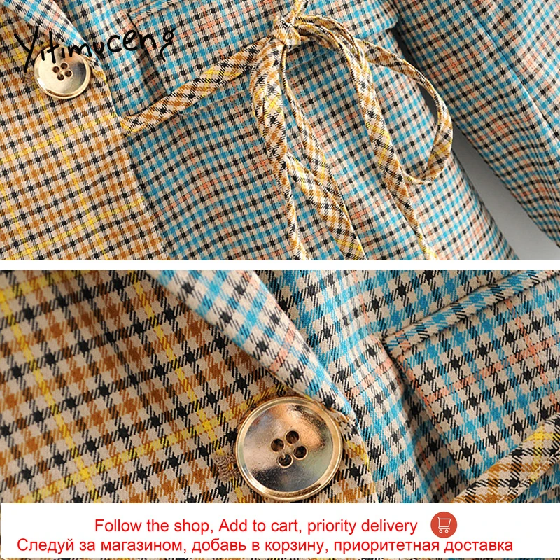 yitimuceng 2 pieces set skirt and blazer plaid ladies suit jacket long sleeve office lady street style fashion women blazer 2020
yitimuceng 2 pieces set skirt and blazer plaid ladies suit jacket long sleeve office lady street style fashion women blazer 2020