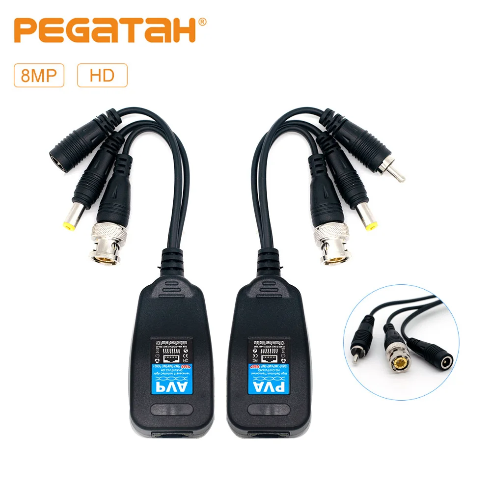 HD 8MP BNC CCTV Video Power Balun Audio to RJ45 Connector Transceiver for CCTV Security Surveillance Camera System video balun
HD 8MP BNC CCTV Video Power Balun Audio to RJ45 Connector Transceiver for CCTV Security Surveillance Camera System video balun