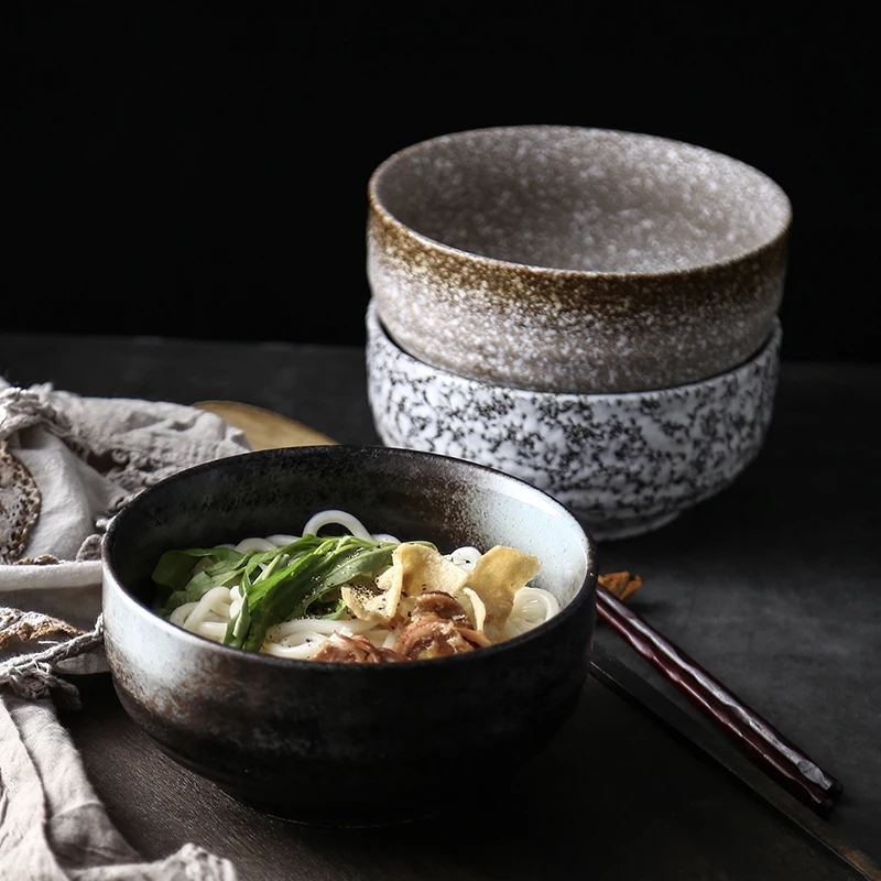 

Японская миска для рамен, большая Бытовая керамическая миска, миска для лапши и супа, креативная миска для лапши мгновенного приготовления, коммерческая столовая посуда для ресторана
