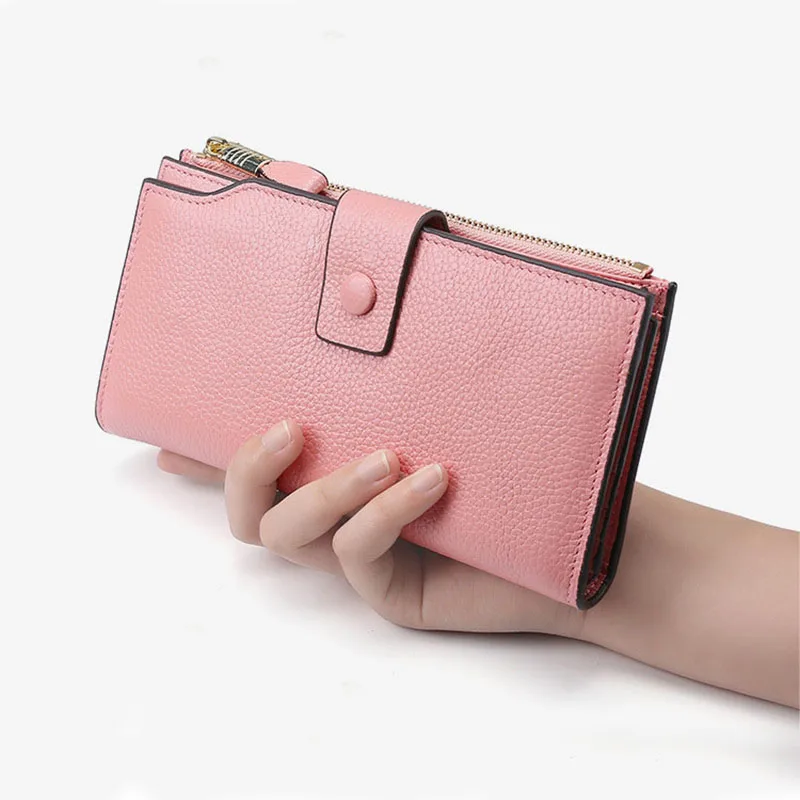 Fashion Luxury Women Wallets Genuine Leather Long Zipper Clutch Purse Large Capacity Card Holder Wallet
Fashion Luxury Women Wallets Genuine Leather Long Zipper Clutch Purse Large Capacity Card Holder Wallet