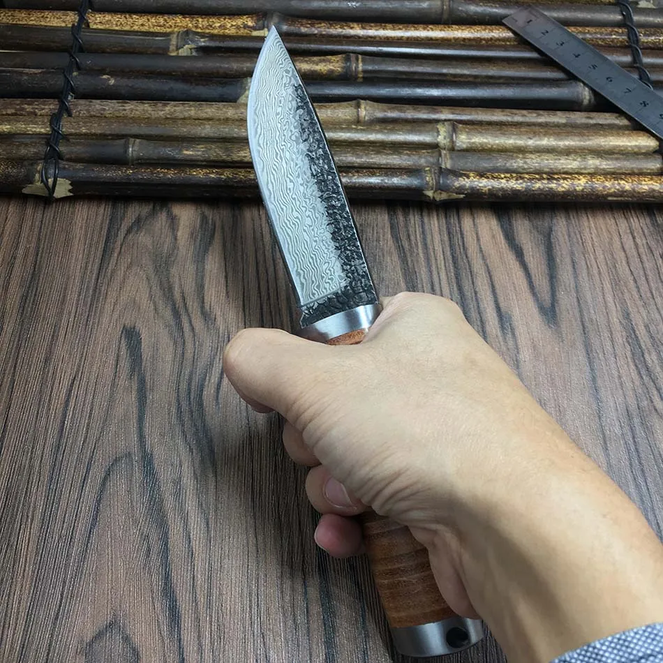 58RHC High-carbon steel Handmade Damascus steel Knife Straight Knife Forged Steel Hunting Knife Fixed Tactical Knives
58RHC High-carbon steel Handmade Damascus steel Knife Straight Knife Forged Steel Hunting Knife Fixed Tactical Knives