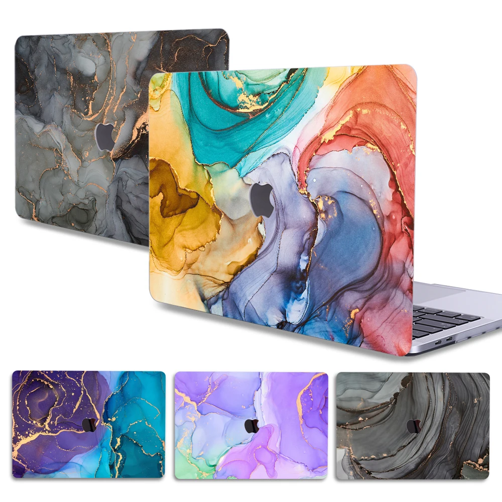 

3D Print Fluid Texture Laptop Case For Macbook Air 13 A2337 A2179 A2338 2020 M1 Chip Pro A2289 Mac book A1466