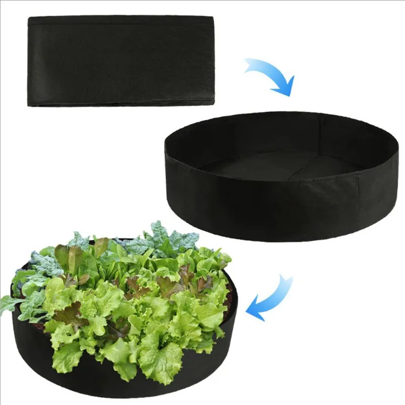 Fabric Raised Garden Bed Round Planting Container Grow Bags Breathable Felt Fabric Planter Pot For Plants Nursery Pot jardim
Fabric Raised Garden Bed Round Planting Container Grow Bags Breathable Felt Fabric Planter Pot For Plants Nursery Pot jardim