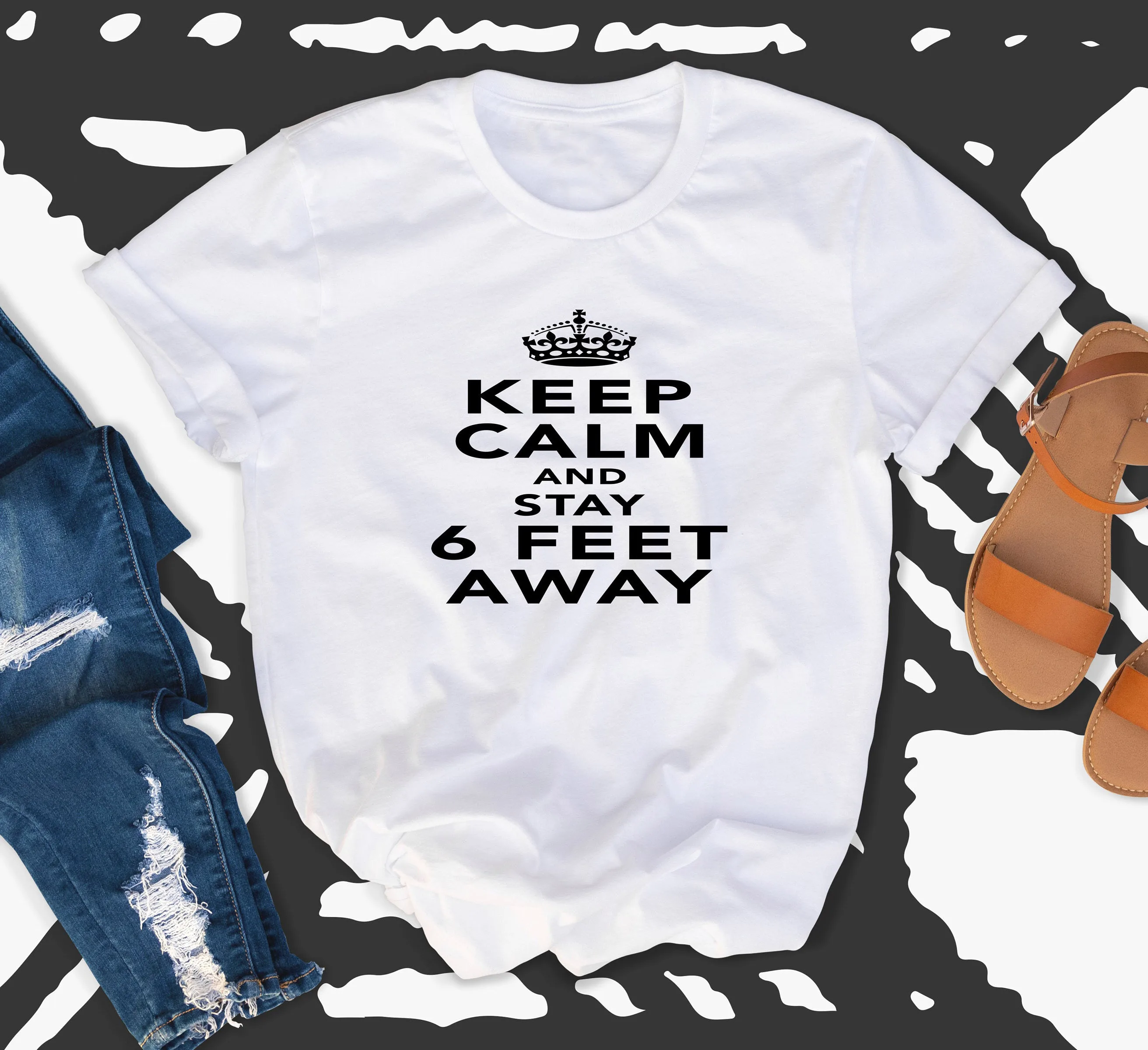 Футболка из чистого хлопка с надписью Keep Calm and Stay Away, повседневная забавная Женская модная футболка со слоганом и цитатами, винтажные топы дл...
Футболка из чистого хлопка с надписью Keep Calm and Stay Away, повседневная забавная Женская модная футболка со слоганом и цитатами, винтажные топы дл...