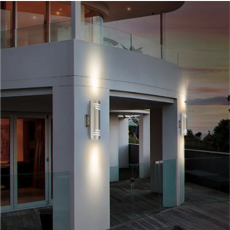 etrnLED 6W Up Down Outdoor Wall Light Outside House IP65 Stainless Steel Modern Sconce Lamp Double Heads Balcony Porch 220V GU10 
etrnLED 6W Up Down Outdoor Wall Light Outside House IP65 Stainless Steel Modern Sconce Lamp Double Heads Balcony Porch 220V GU10