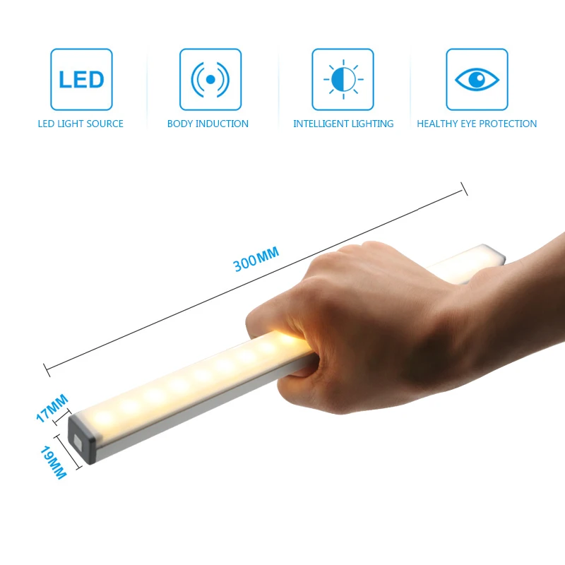 LED Night Light Decoration Motion Sensor Wireless USB Rechargeable Night lamp For Kitchen Under Cabinet Wardrobe Lamp Lightening
LED Night Light Decoration Motion Sensor Wireless USB Rechargeable Night lamp For Kitchen Under Cabinet Wardrobe Lamp Lightening