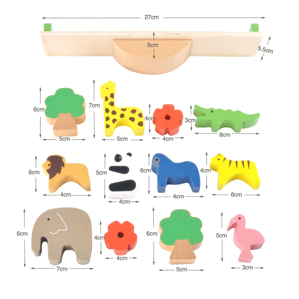 Wooden Animal Moon Blocks Balancing Stacking Game Educational Kids Toy Gift Early Learning Building Blocks Toys For Children 
Wooden Animal Moon Blocks Balancing Stacking Game Educational Kids Toy Gift Early Learning Building Blocks Toys For Children