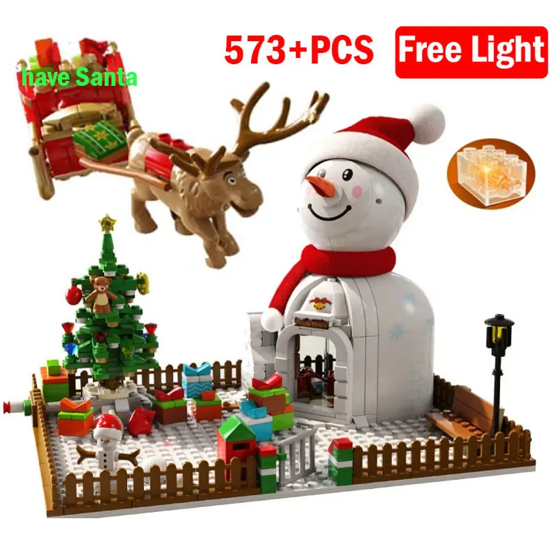 2021 Christmas Gifts Snowman House Santa Sleigh Building Blocks Reindeer Tree Bricks City Friends Xmas Assembled Toys For Kids
2021 Christmas Gifts Snowman House Santa Sleigh Building Blocks Reindeer Tree Bricks City Friends Xmas Assembled Toys For Kids