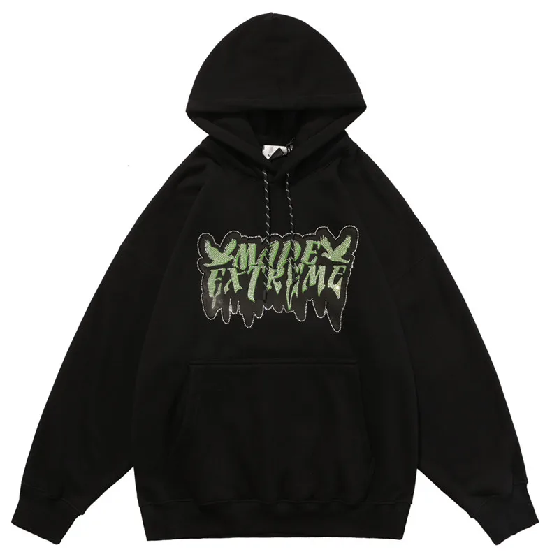 2021 Hip Hop Streetwear Hoodies Men Women Couple Oversized Diamond Letter Print Fleece Harajuku Cotton Pullover Fashion Hoodie
2021 Hip Hop Streetwear Hoodies Men Women Couple Oversized Diamond Letter Print Fleece Harajuku Cotton Pullover Fashion Hoodie