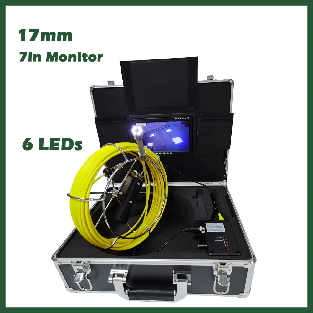 Protable 7 inch 17mm Lens TFT Monitor 20m to 50m Cable Drain Pipe Inspection Camera for Sewer and Industrial
Protable 7 inch 17mm Lens TFT Monitor 20m to 50m Cable Drain Pipe Inspection Camera for Sewer and Industrial
