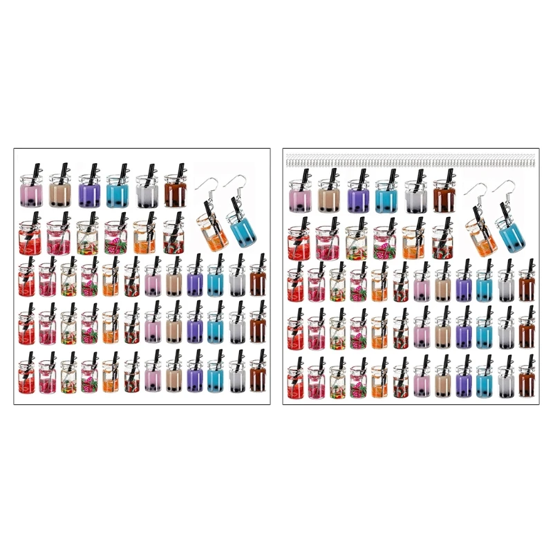 MXME 48 Pcs Diy Material Simulation Pearl Milk Tea Bottle Fruit Cup Earring Pendant
MXME 48 Pcs Diy Material Simulation Pearl Milk Tea Bottle Fruit Cup Earring Pendant