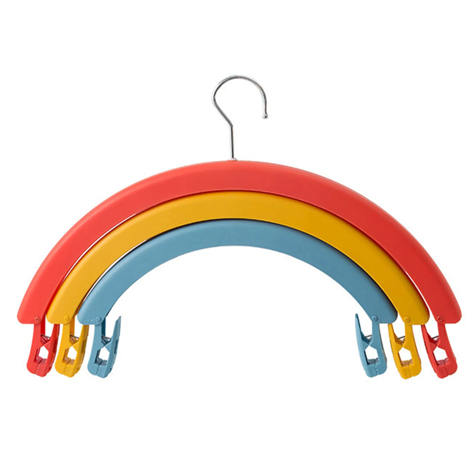 Rotating Hanger Rainbow hanger wide-shoulder Multifunction household drying three-layer with clip pants rack Clothes Hanger
Rotating Hanger Rainbow hanger wide-shoulder Multifunction household drying three-layer with clip pants rack Clothes Hanger