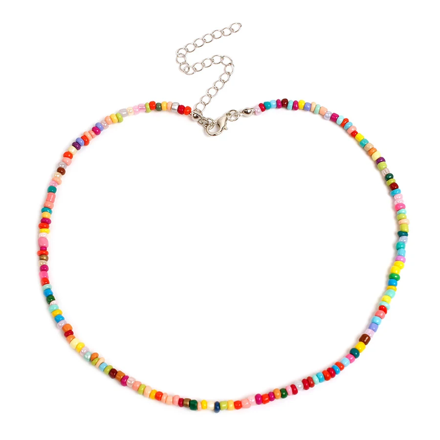 25 Colors Bohemia Style Resin Beaded Necklaces For Women Handmade Colorful Choker Necklace Women Beach Jewelry collares
25 Colors Bohemia Style Resin Beaded Necklaces For Women Handmade Colorful Choker Necklace Women Beach Jewelry collares
