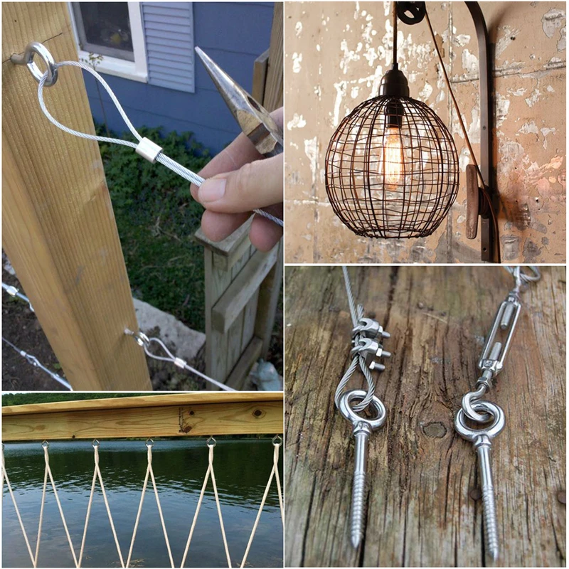 30 Meter 57PCS/Set Steel PVC Coated Flexible Wire Rope Soft Cable Transparent 2mm Stainless Steel Clothesline Diameter Kit
30 Meter 57PCS/Set Steel PVC Coated Flexible Wire Rope Soft Cable Transparent 2mm Stainless Steel Clothesline Diameter Kit
