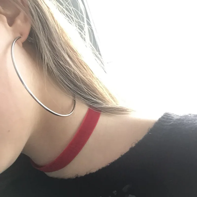 40mm 60mm 70mm 80mm Exaggerate Big Smooth Circle Hoop Earrings Brincos Simple Party Round Loop Earrings for Women Jewelry
40mm 60mm 70mm 80mm Exaggerate Big Smooth Circle Hoop Earrings Brincos Simple Party Round Loop Earrings for Women Jewelry