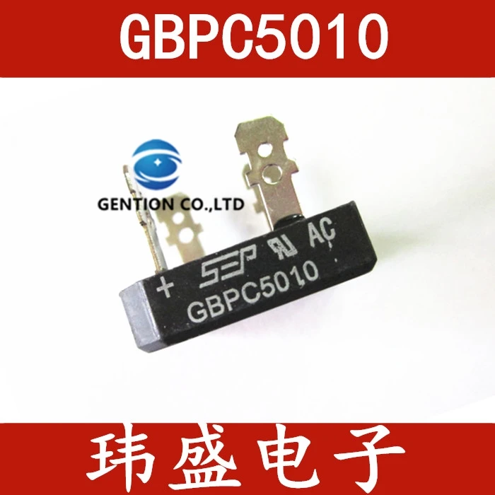 10PCS Bridge rectifier GBPC5010 fangqiao 1000 v50a large current internal heat sink in stock 100% new and original
10PCS Bridge rectifier GBPC5010 fangqiao 1000 v50a large current internal heat sink in stock 100% new and original