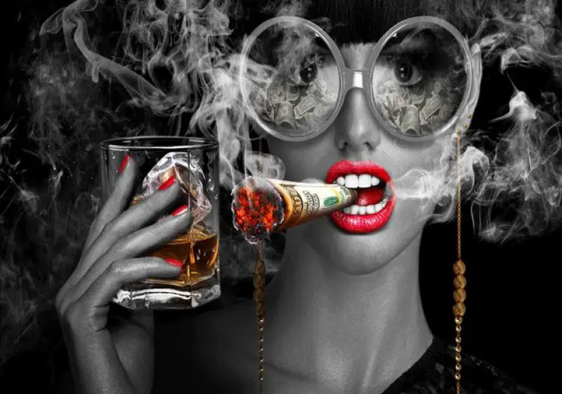 Black White Canvas Painting Creative Art Burning Money Smoke Beauty Red Lips Modern Home Decor Casino Decor Hotel Mural Wall Art
Black White Canvas Painting Creative Art Burning Money Smoke Beauty Red Lips Modern Home Decor Casino Decor Hotel Mural Wall Art