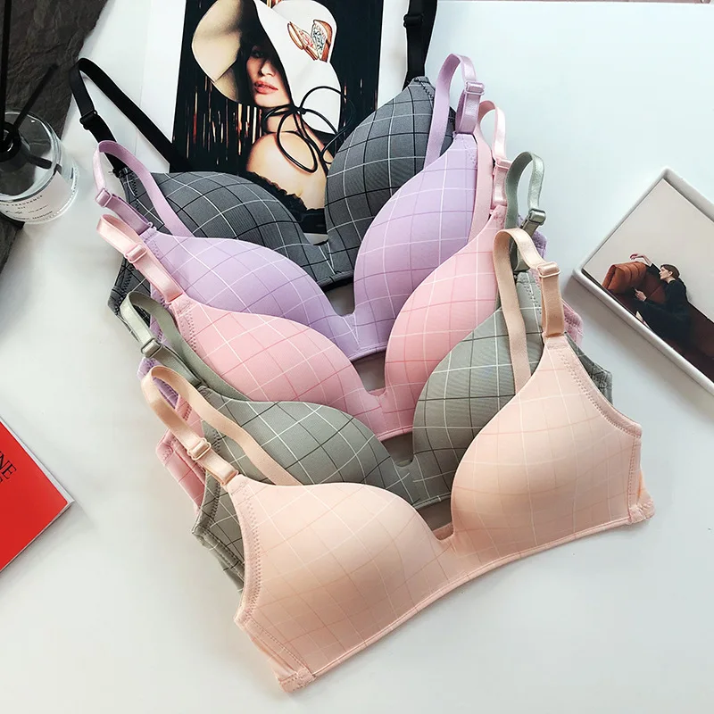 Fashion Grid Deep V Cup Bras Women Thin Push Up Lingerie Seamless Wire Free Gather Adjustable Straps Big Size Sexy Top Bralette
Fashion Grid Deep V Cup Bras Women Thin Push Up Lingerie Seamless Wire Free Gather Adjustable Straps Big Size Sexy Top Bralette